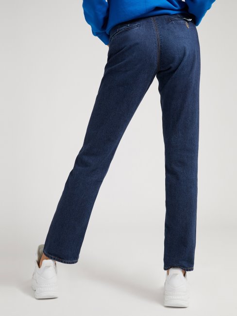Guess Bleu Pantalon En Denim Coupe Décontractée