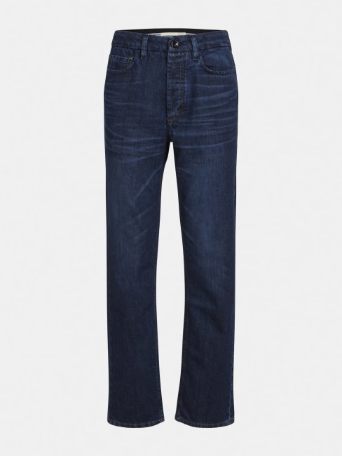 Guess Bleu Pantalon En Denim Coupe Décontractée