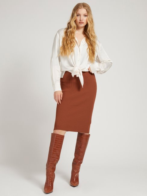 Chemise Noeud Guess Blanche