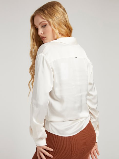 Chemise Noeud Guess Blanche