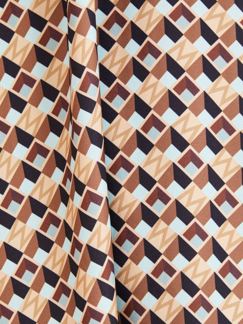 Marciano Robe Imprimée Sur L'ensemble Rouge Multi Guess