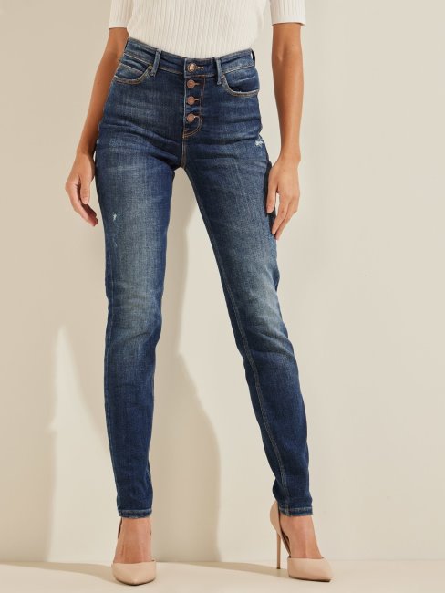 Guess Skinny Fit Denim Pantalon Bleu