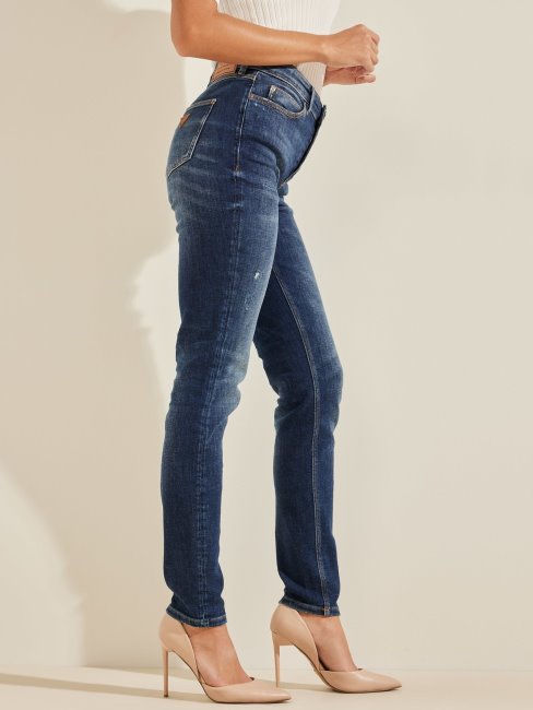 Guess Skinny Fit Denim Pantalon Bleu