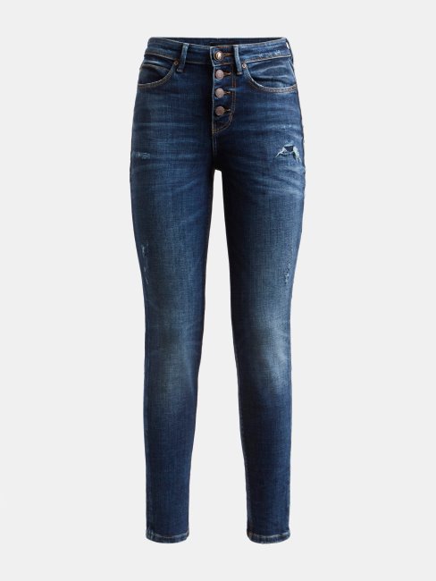 Guess Skinny Fit Denim Pantalon Bleu