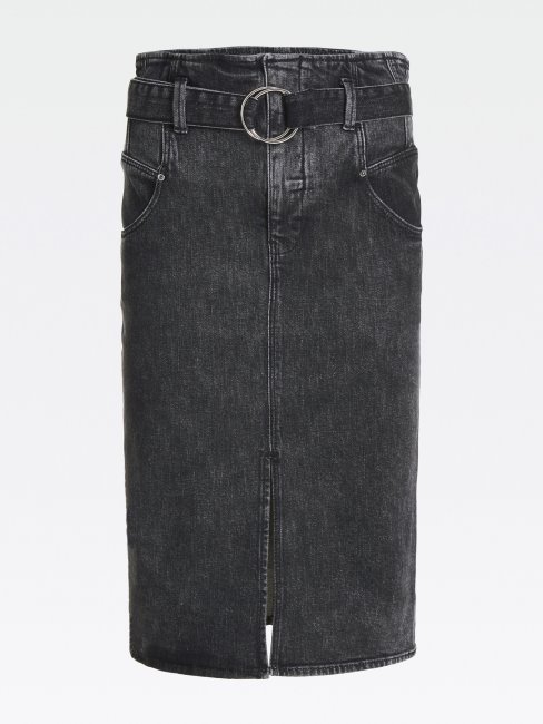 Jupe En Jean Moulante Noire Guess