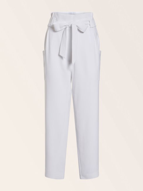 Guess Pantalon Ceinturé Marciano Blanc