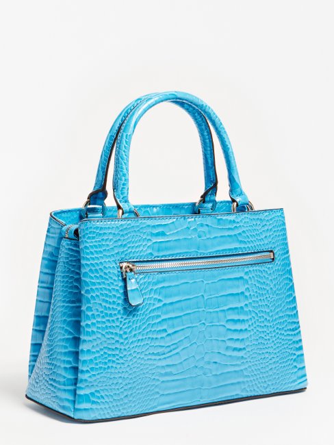 Sac à Main Guess Carabel Croco Bleu