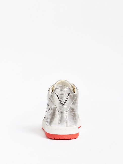 Paniers Pesaro Montantes Laminées Guess Argent