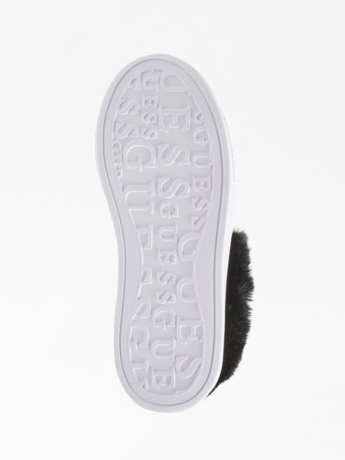 Paniers Montantes En Fausse Fourrure Guess Histori Noires