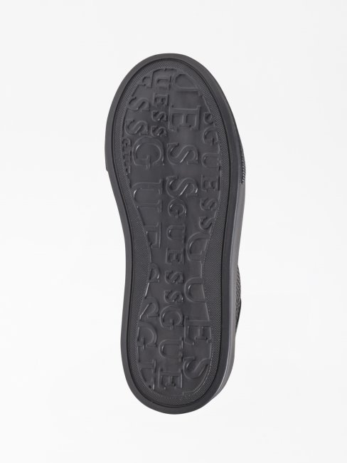 Guess Baskets Haizly Noires à Imprimé Python