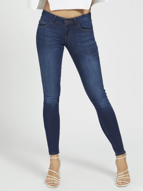 Pantalon En Jean Skinny Fit Guess Bleu Nouvelle Tendance