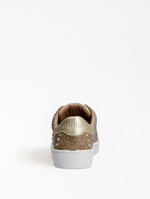 Paniers Guess Bevlee Cloutées Beiges