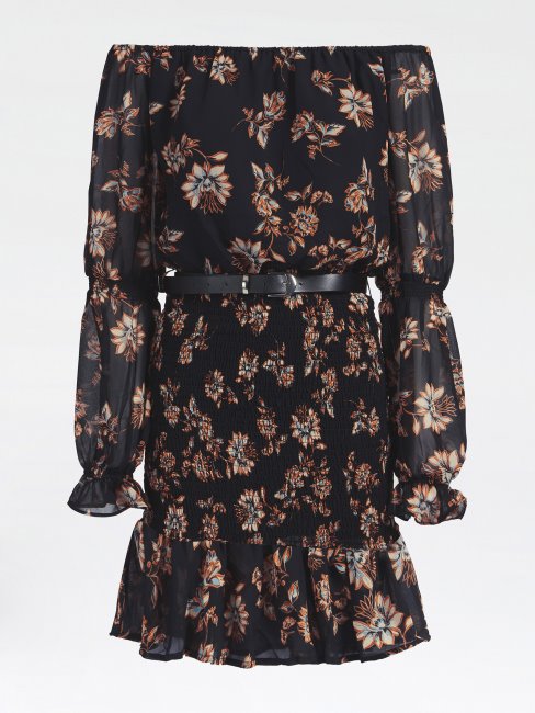 Robe à Motif Fleuri Fantaisie Florale Guess