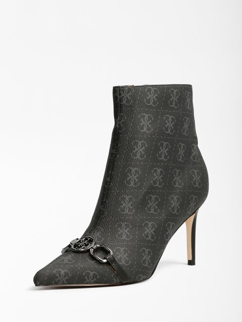 Bottines à Logo Adayn 4g Multi Noires Guess