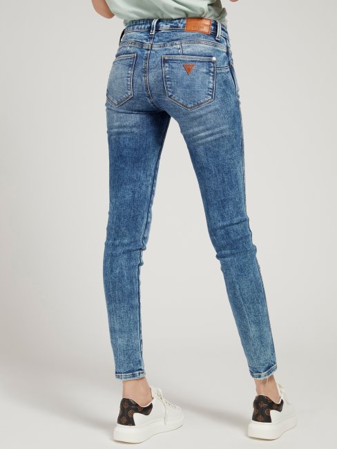 Pantalon En Jean Bleu Coupe Sculptante Super Stretch Guess
