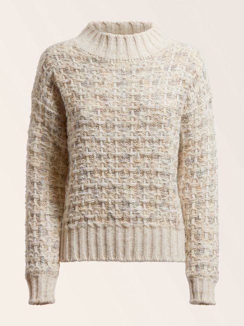 Pull Guess En Mélange De Laine Marciano Crème