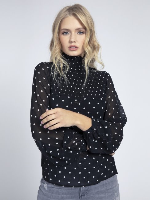 Chemisier Imprimé All Over Guess Noir Multi