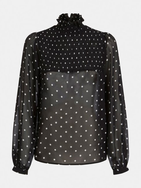 Chemisier Imprimé All Over Guess Noir Multi