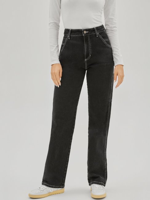 Guess Pantalon En Denim Cargo Noir