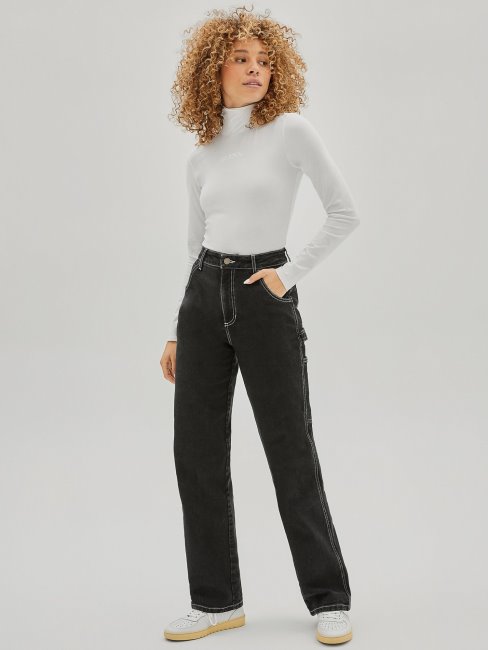 Guess Pantalon En Denim Cargo Noir