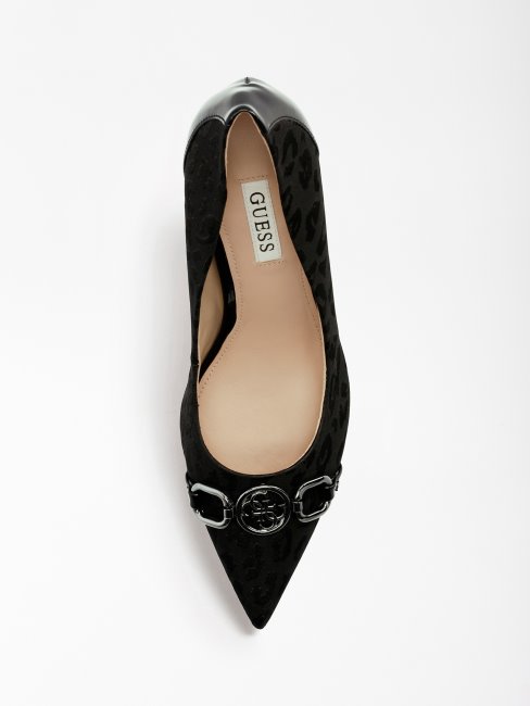 Guess Aleda 4g Escarpin Détail Logo Noir