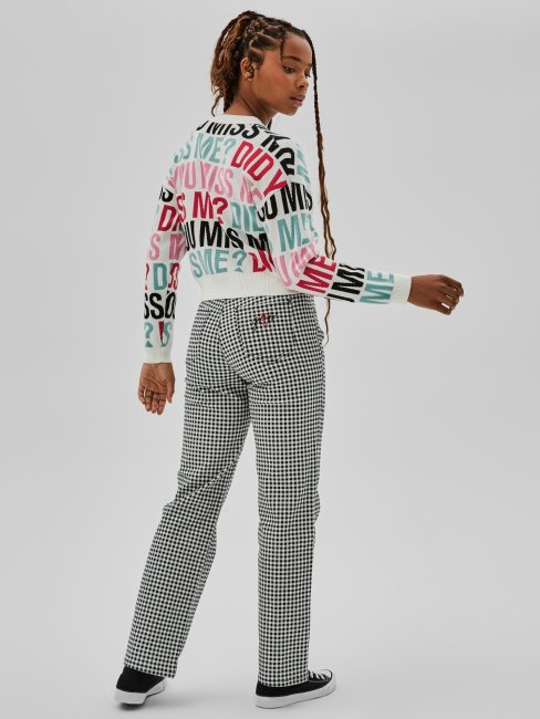 Pull Blanc Imprimé All-over Guess