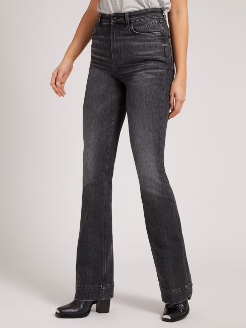 Pantalon Denim Fit And Flare Guess Gris