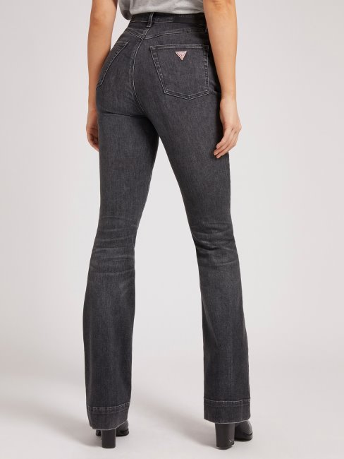 Pantalon Denim Fit And Flare Guess Gris