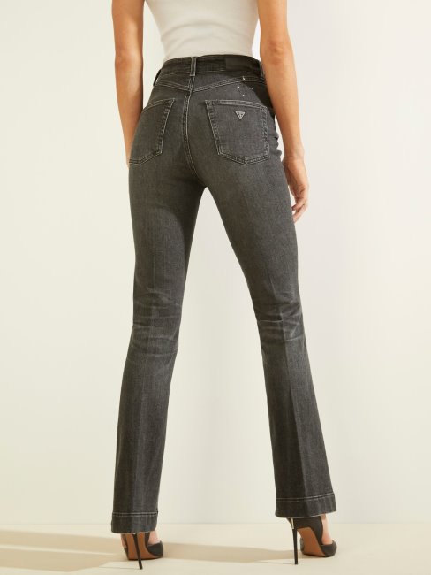 Pantalon Denim Fit And Flare Guess Gris