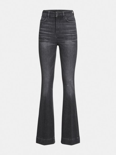 Pantalon Denim Fit And Flare Guess Gris