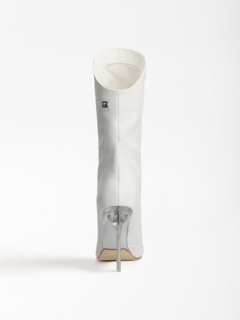 Samwell Bottine En Cuir Véritable Guess Blanc