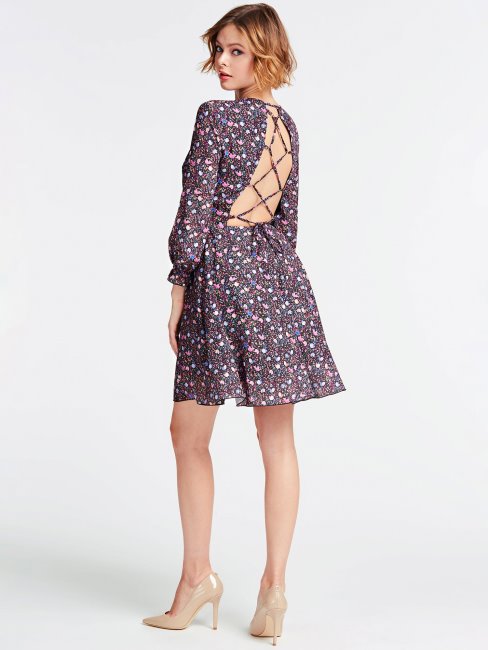 Peignoir Imprimé Fleuri Motif Multicolore Guess