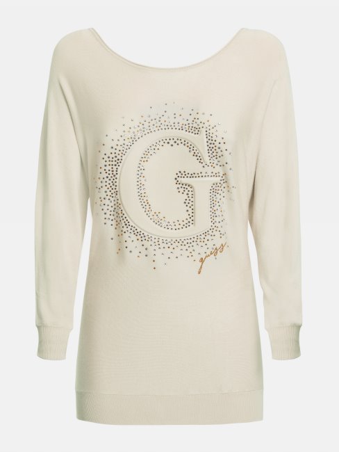 Pull à Broderie Logo Guess G