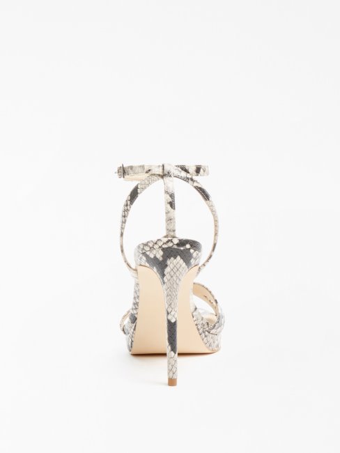 Karesa Sandale Imprimé Python Guess Gris Multi