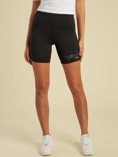 Short De Motard à Logo Noir Guess