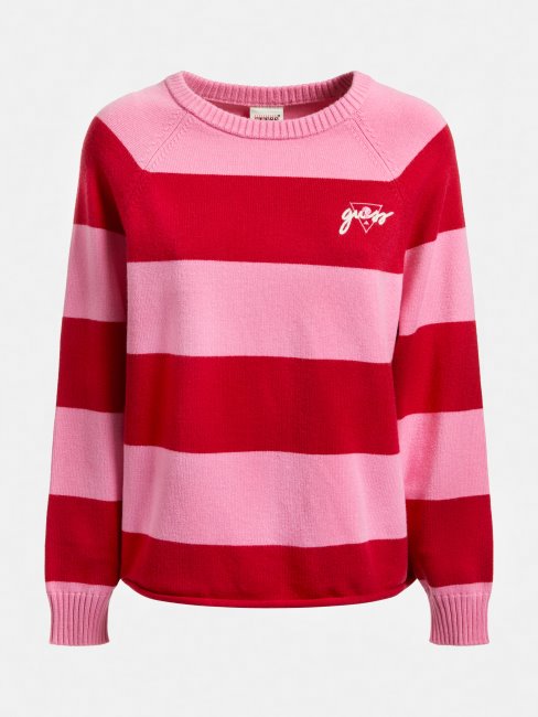 Pull Rayé Rose Multi Guess