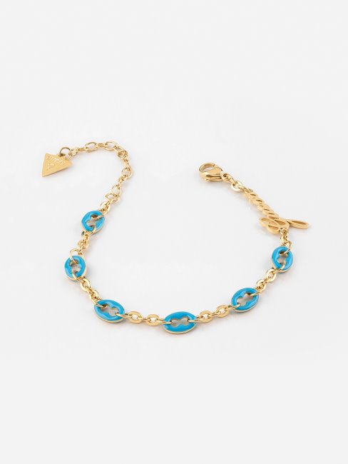 Bracelet Maillons Pop Guess Bleu Clair