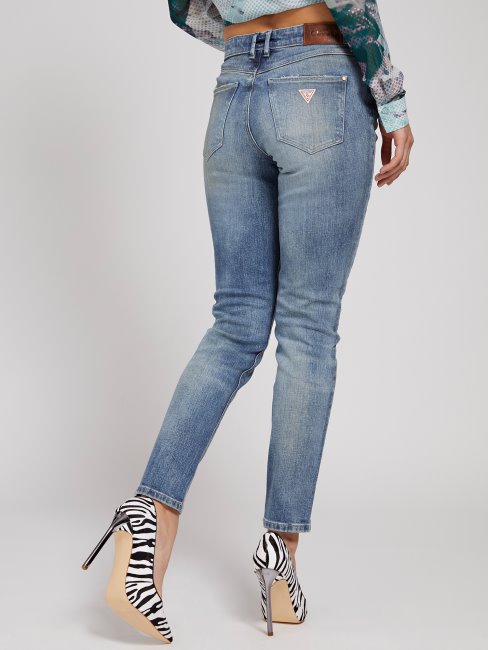 Pantalon Denim Coupe Skinny Bleu Guess