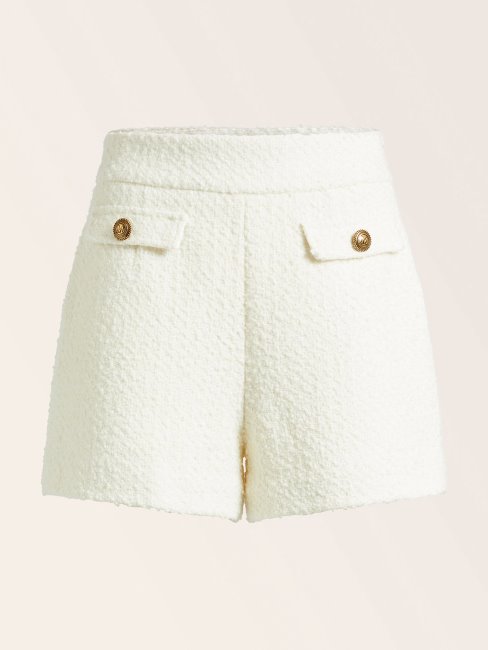 Guess Short En Tweed Marciano Blanc
