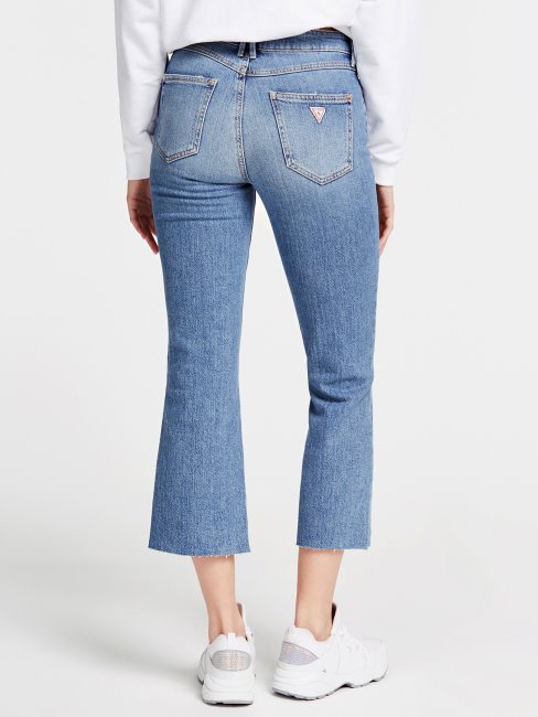 Pantalon Denim Bleu Guess Flare Nouvelle Tendance
