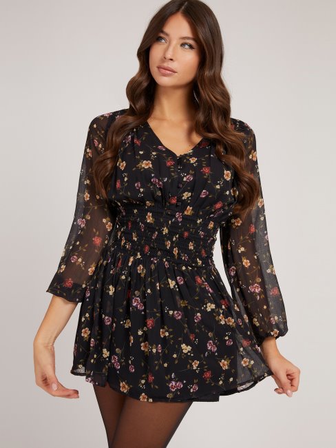 Robe Fantaisie Florale Fantaisie Imprimé Sur L'ensemble Robe