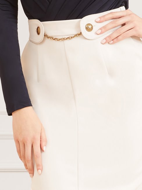 Jupe Midi Crème Guess Marciano Chaîne