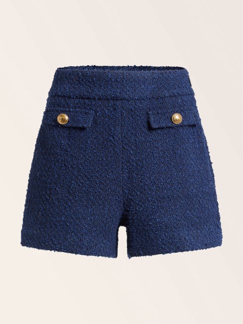 Guess Short En Tweed Marciano Bleu