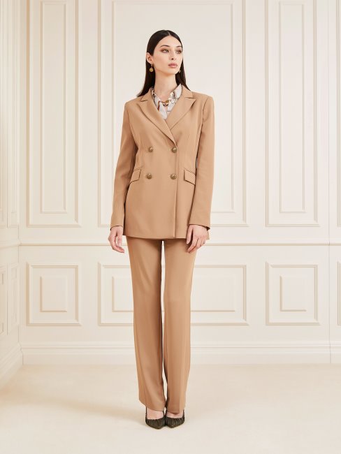 Guess Pantalon Droit Marciano Orange