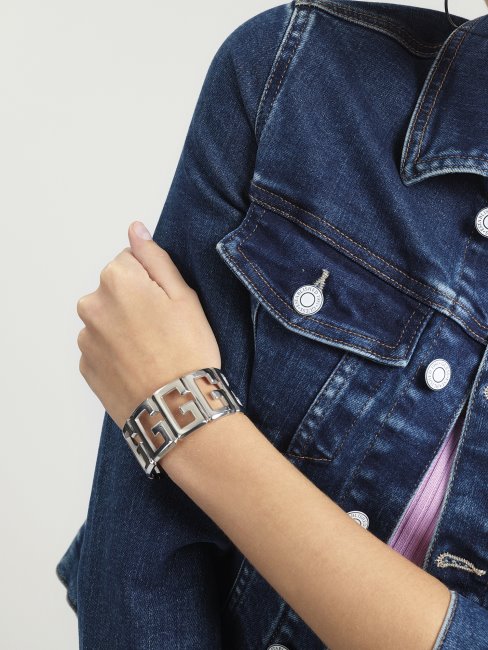 Guess Bracelet-jonc-iconique-glam-en-argent