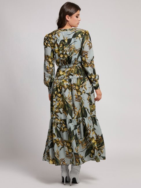 Robe Longue à Motif Multicolore Imprimé Guess All Over