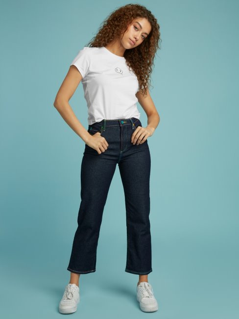 Pantalon En Jean Skinny Bleu Guess Nouvelle Tendance