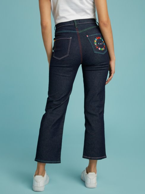 Pantalon En Jean Skinny Bleu Guess Nouvelle Tendance