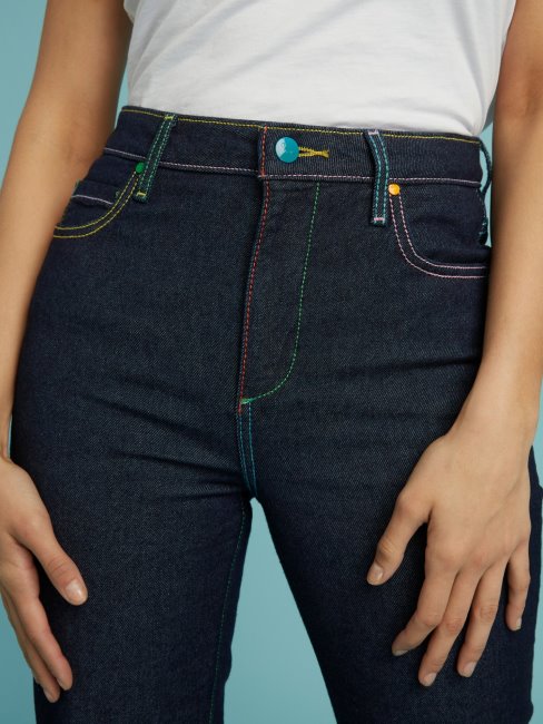 Pantalon En Jean Skinny Bleu Guess Nouvelle Tendance