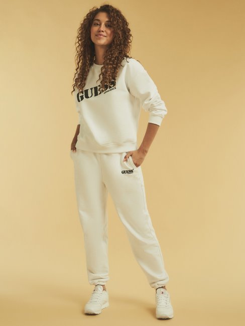 Pantalon De Jogging Logo Guess Blanc